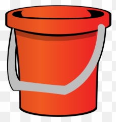 Red Bucket Clip Art - Bucket Clip Art Png,Bucket Clipart Png