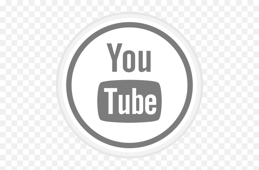 Media Logo Online Youtube Social Icon - Round White Youtube Logo Png,Youtube Logo White