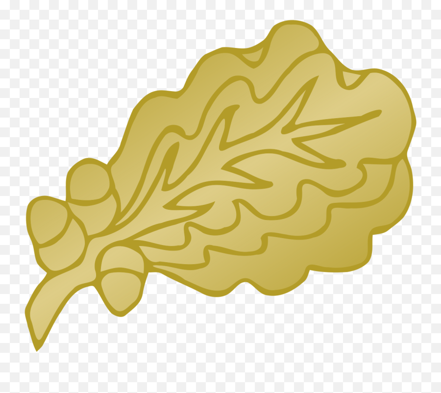 Fileoakleaf - Goldsvg Wikipedia Military Oak Leaf Cluster Illustration Png,Oak Leaf Png