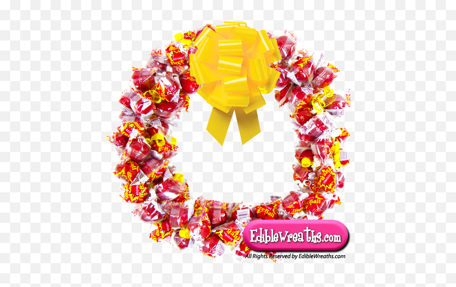 Candy Wreaths - The Handmade Atomic Fireball Candy Wreath Or Craft Png,Fireball Transparent