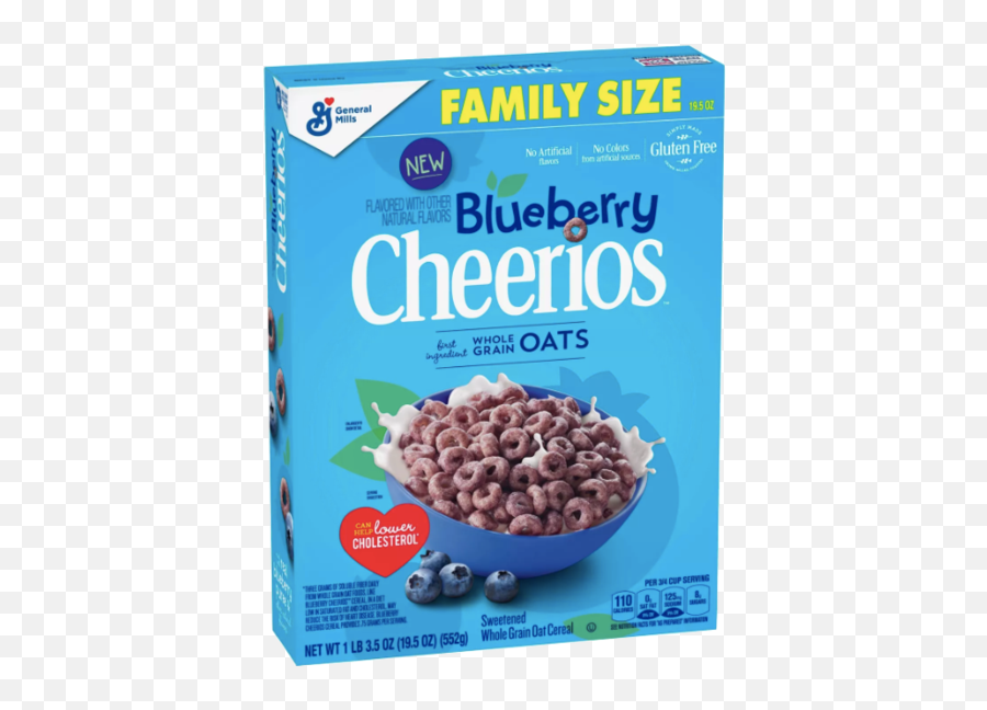 Cheerios Cereal Family Size 19 - Blueberry Cheerios Png,Cheerios Png