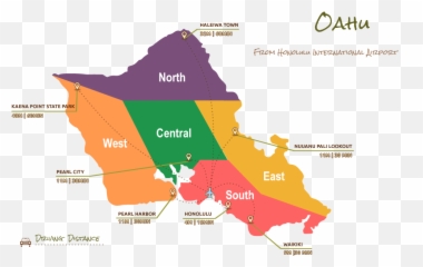 Driving Map - Map West Side Oahu Png,Hawaiian Islands Png
