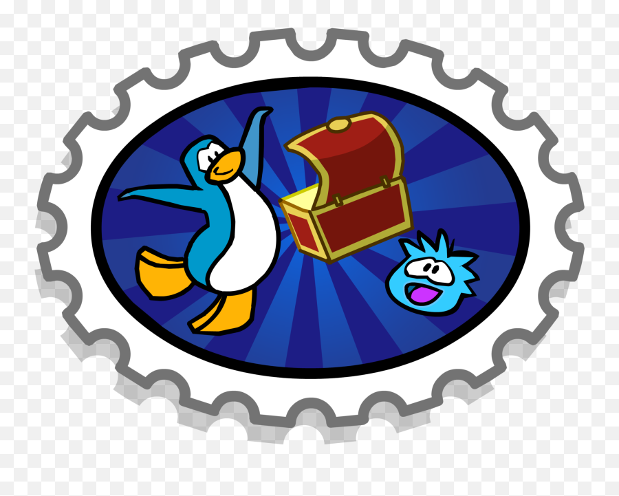 Treasure Box Stamp Icon - Club Penguin Stamps Full Size Png,Sold Stamp Png