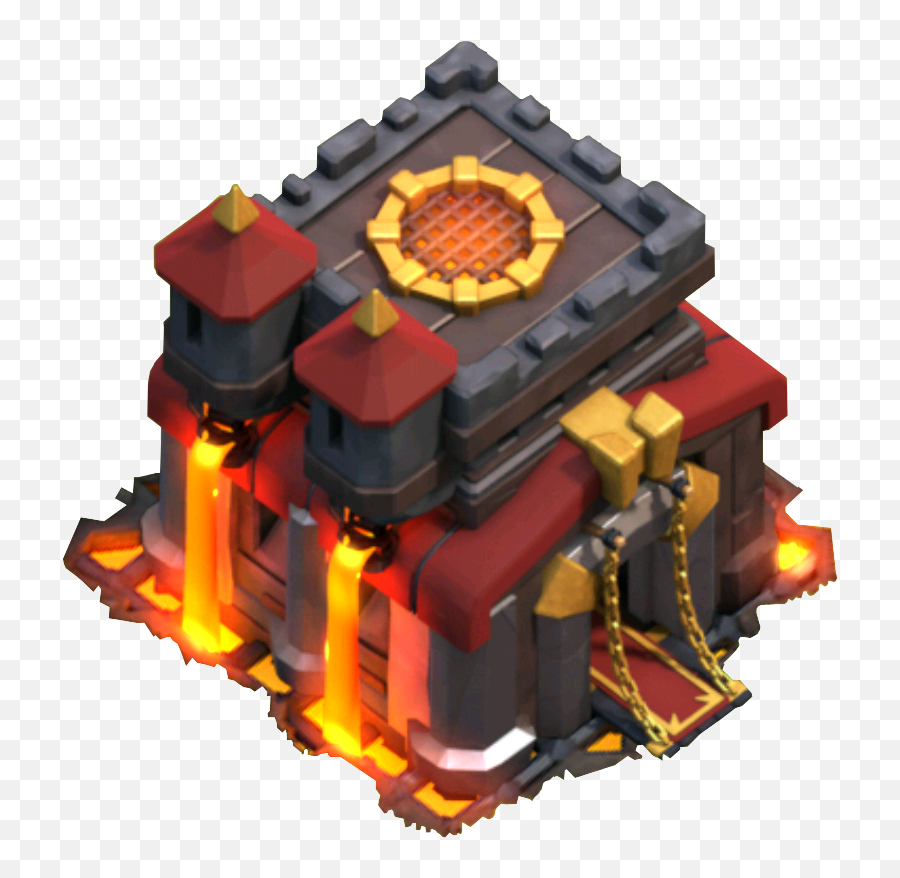 Download Hd Clash Of Clans Town Hall 10 Icon Transparent Png - Town Hall Th10,Clash Royale Icon