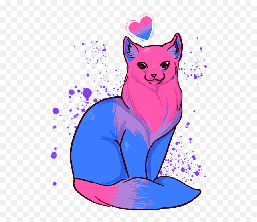 Bisexual - Bisexual Cat Png,Lol Cat/dog Icon