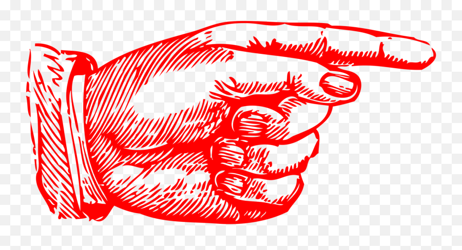 Line Art Organ Png Clipart - Red Hand Pointer Png,Pointer Icon Png
