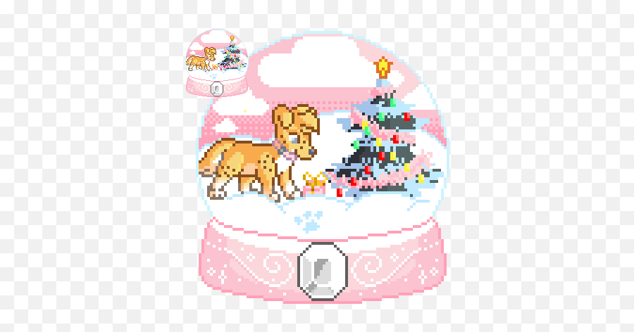 Snow Globe Pup By Wuifie - Fur Affinity Dot Net Snowglobe Gif Pixel Transparent Png,Snowglobe Icon