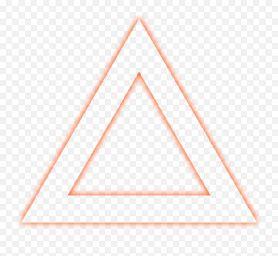 Ftestickers Triangle Transparent Glow Neon Opaci - Glowing Orange Triangle Png,Glow Transparent