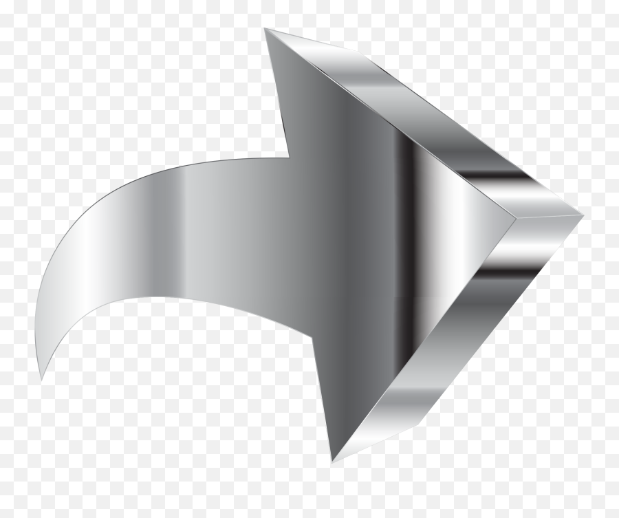 Angle Black And White Line Png Clipart - 3d White Arrow Png,Google Chrome 3d Icon