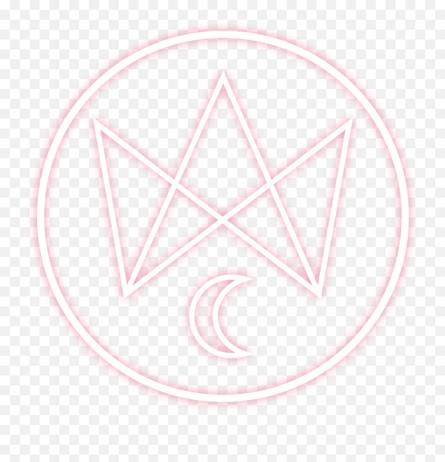 Cat And The Queen - Pentagram White Png Transparent,Circle Logo