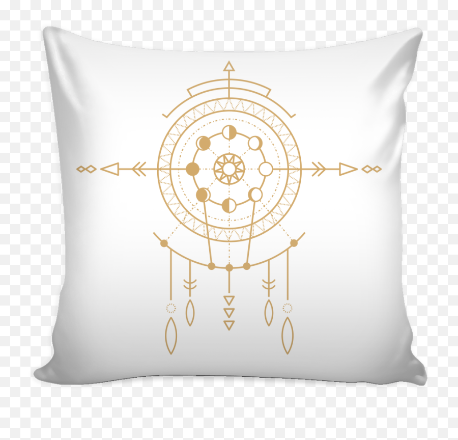 Download Official Moon Phase Tribal Pillow Cover - Let That Shaman Drawing Png,Shit Emoji Png