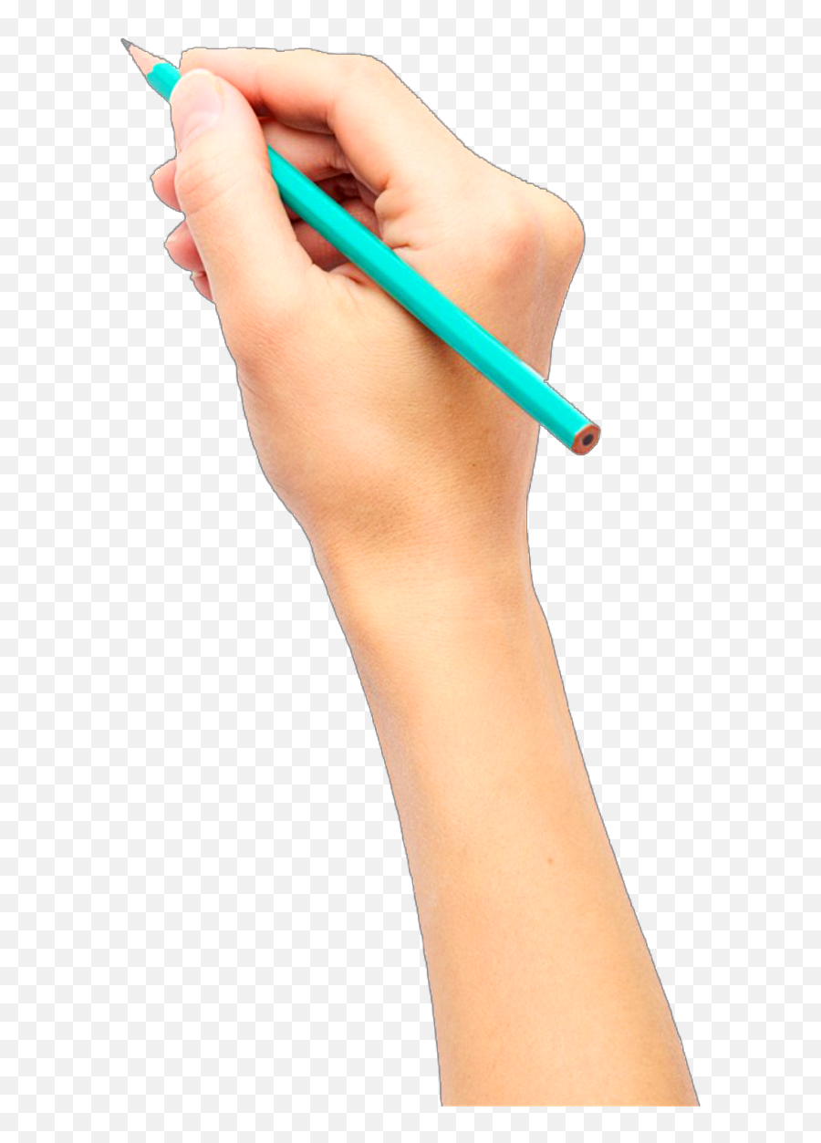 Ftestickers Woman Arm Hand Pencil Writing - Pencil With Hand Png,Woman Hand Png