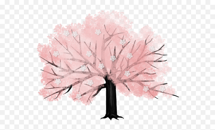 Download Arbre - Tree Feuille Etc Cartoon Cherry Cherry Blossom Tree Transparet Png,Cherry Blossom Icon