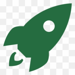 Launch Icon White Png Clipart - Full Size 5672122 Rocket
