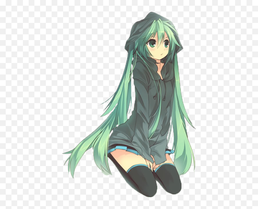 Download Anime Free Png Transparent Image And Clipart - Anime Girl With Green  Hair,Anime Png Images - free transparent png images 