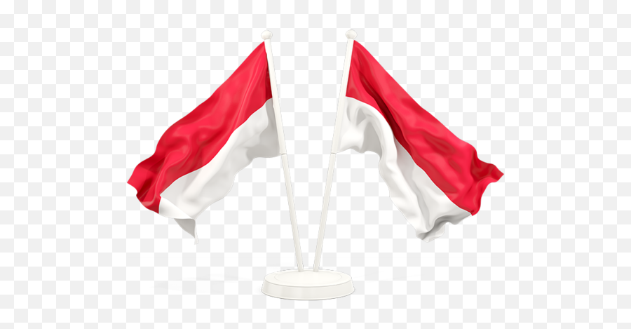 Illustration Of Flag Monaco - Waving Indonesia Flag Png Australian And Indonesian Flags,Indonesia Icon