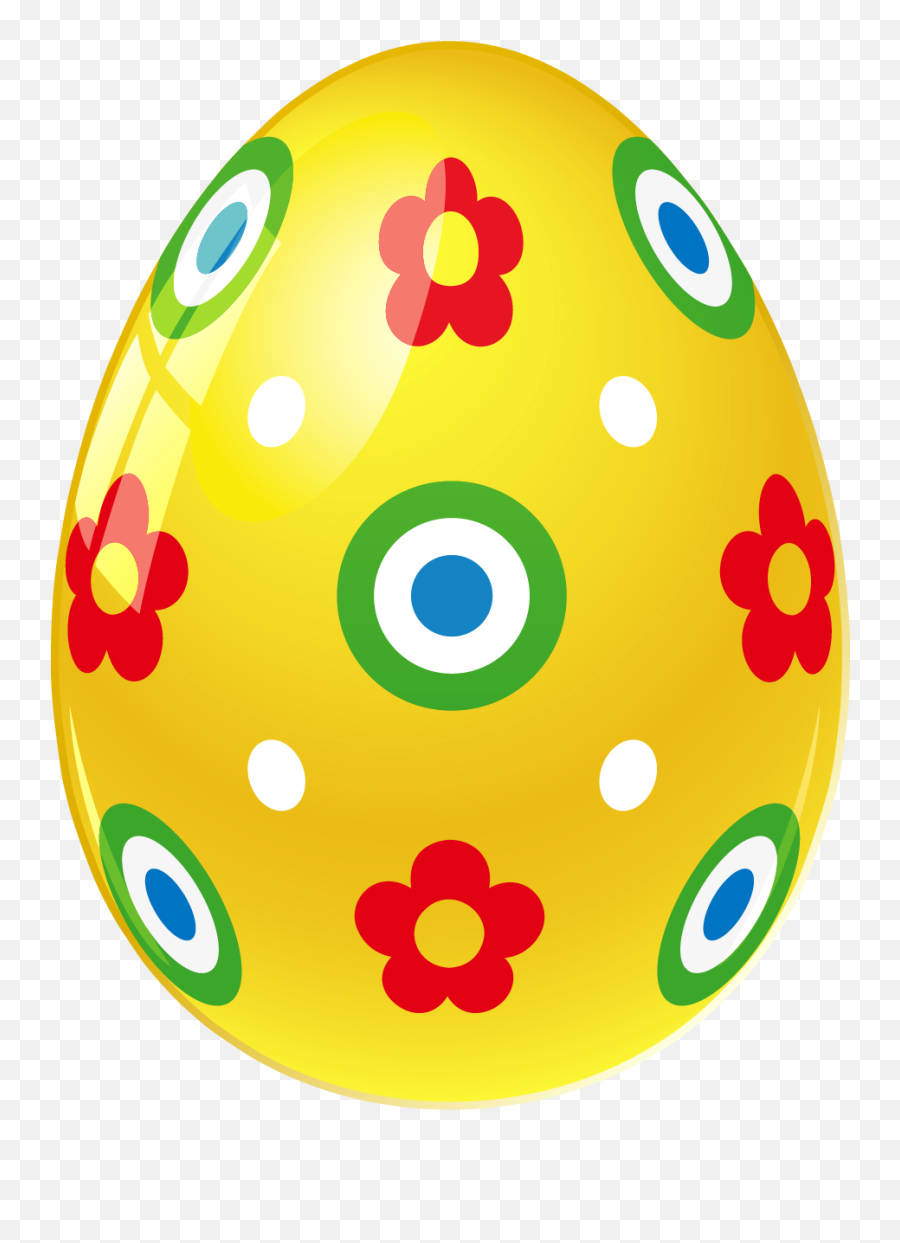 Single Easter Egg Png Free Download - Yellow Easter Egg Png,Easter Eggs Transparent
