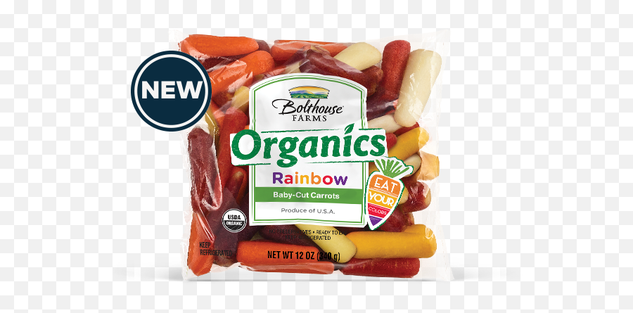 Download Carrots Png Rainbow - Bolthouse Farms Carrots Bolthouse Farms Baby Carrots Organic,Carrots Png