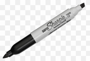 Download Sharpie Super Twin Tip Marker - Marker Png Transparent Background,Sharpie Png