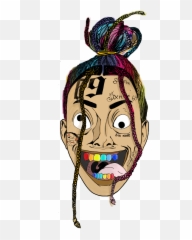 Creepy Crazy Savage Gucci Gang Sixnine - 6ix9ine Cartoon Png,6ix9ine Png