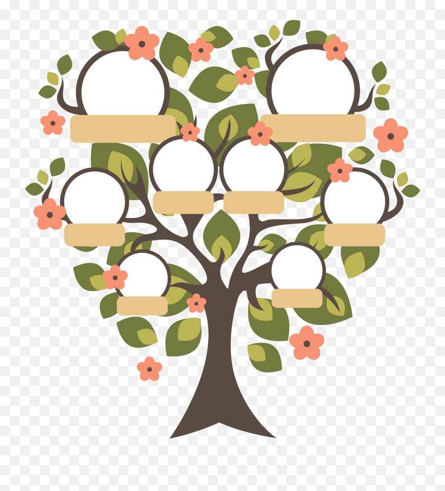 Familytree 2 - Family Tree Arbol Genealogico Png Clipart Arbol Genealogico En Ingles,Tree Illustration Png