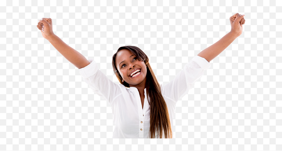 Download Hd Be A Partner - Lady Happy Png Transparent Png Transparent Happy Black Woman Png,Happy Man Png