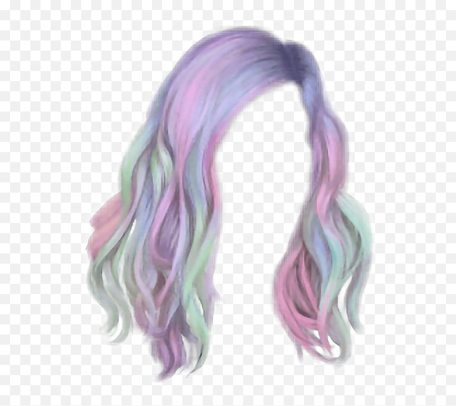 Hair Hairstyle Unicorn Unicornhair - Unicorn Hair Png Full Transparent Rainbow Hair Png,Hair Transparent Background