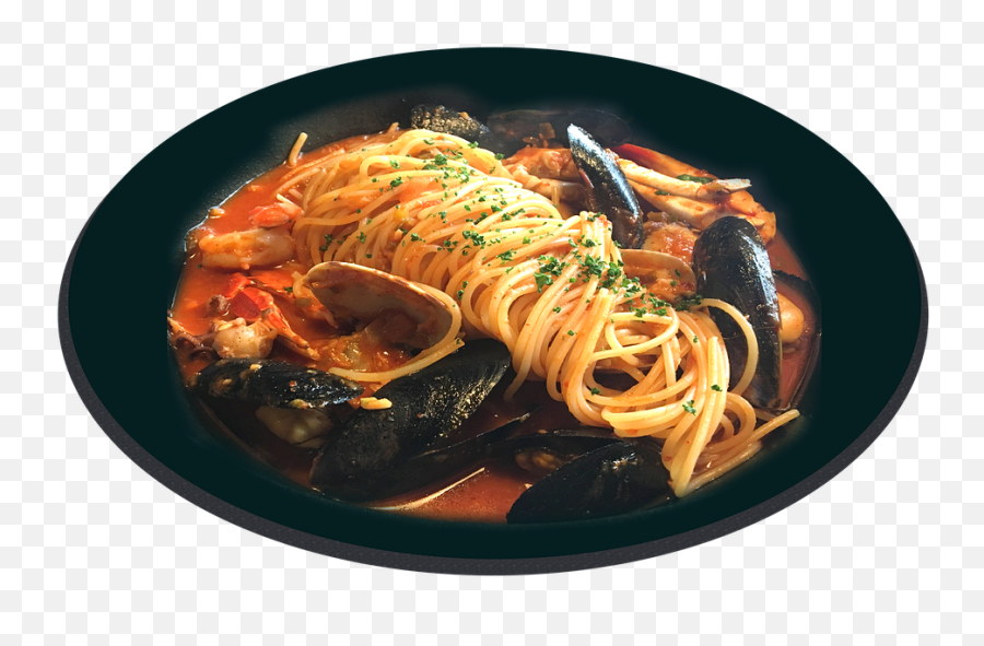 Food Pasta Seafood Tomato - Pasta Bouillabaisse Recipe Png,Pasta Png