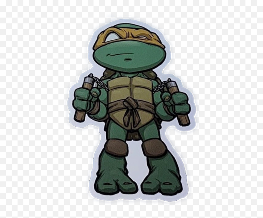 Ninja Turtles Michelangelo Drawings - Ninja Turtles Chibi Drawings Png,Ninja Turtle Png