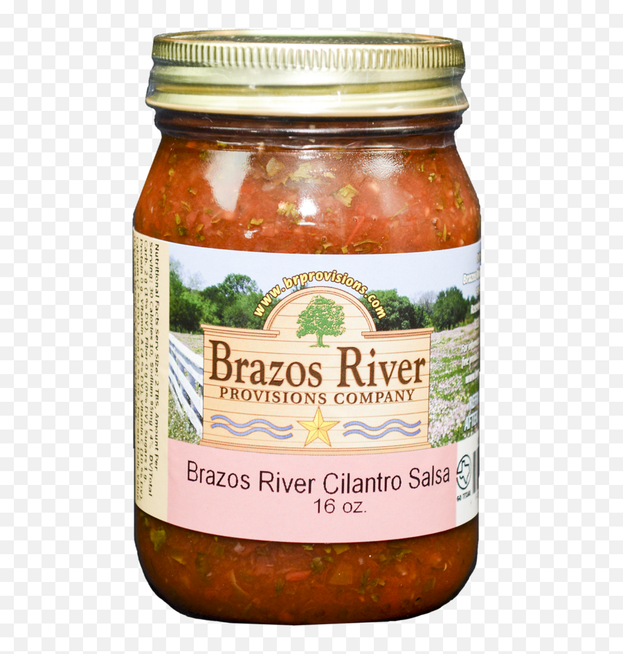 Download Brazos River Cilantro Salsa - Brazos Cafe Mango Brazos River Provision Company Chili Pepper Black Bean Salsa Jar Png,Cilantro Png