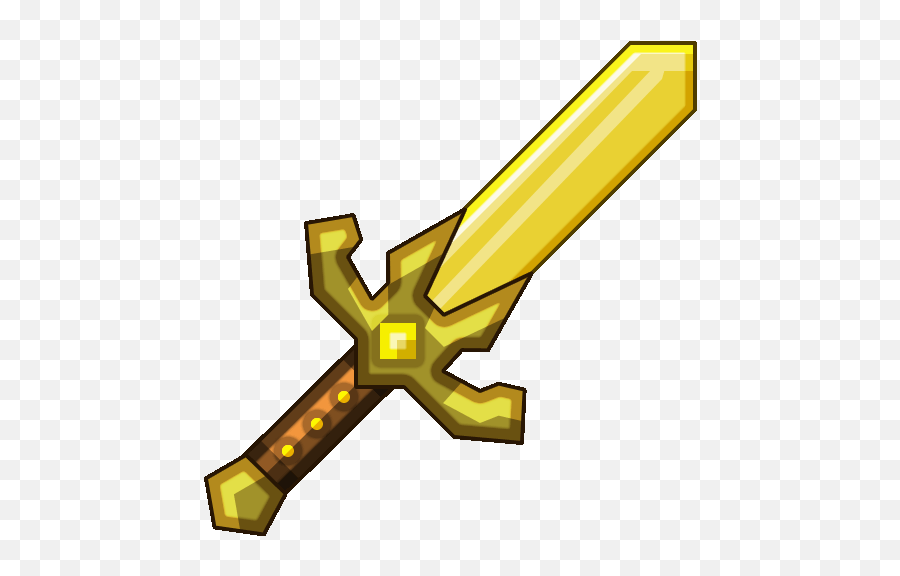 Minecraft Gold Sword Png - Minecraft Gold Sword Png,Minecraft Diamond Sword Png