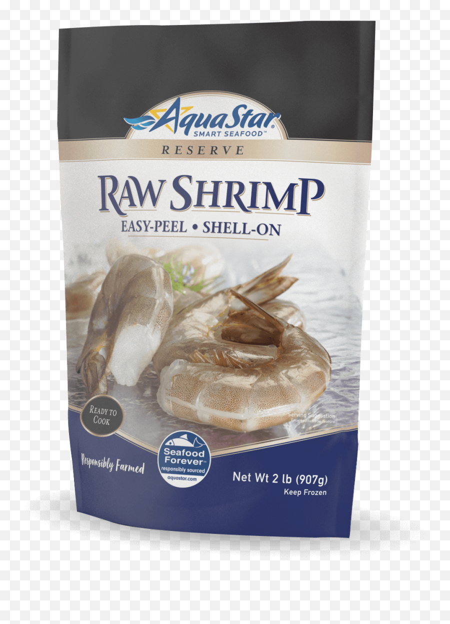Download Hd Shrimp - Aqua Star Reserve Crab Meat Real Red Aqua Star Frozen Shrimp Png,Real Star Png
