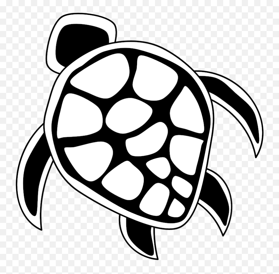 Transparent Sea Turtle Clipart - Turtle Aboriginal Art Black And White Png,Turtle Clipart Png
