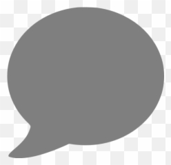 Gray Speech Bubble Icon - Free gray icons Circle png