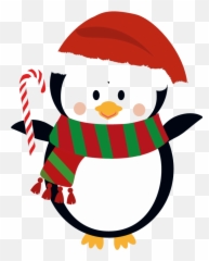 Penguin Christmas Cute Clip Art - Transparent Clipart png