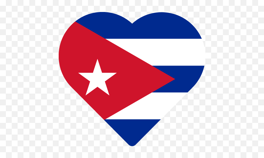 Vector Country Flag Of Cuba - Heart Puerto Rican Flag Png,Cuba Flag Png