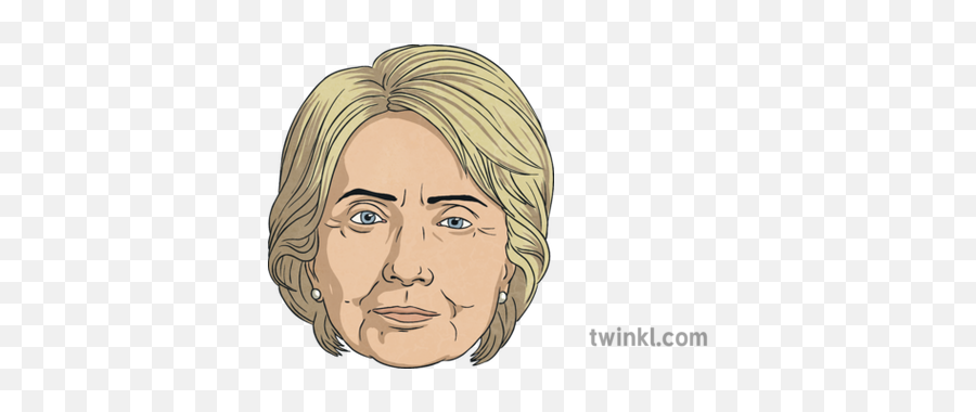 Hillary Clinton Roleplay Mask Illustration - Twinkl Illustration Png,Hillary Clinton Png