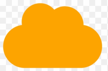 Orange Cloud 5 Icon - Free orange icons Cloud Icon png