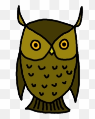 Download Cute Jungle Animals Png Hd - Owl Clipart Black And White Clipart,Jungle Animals Png