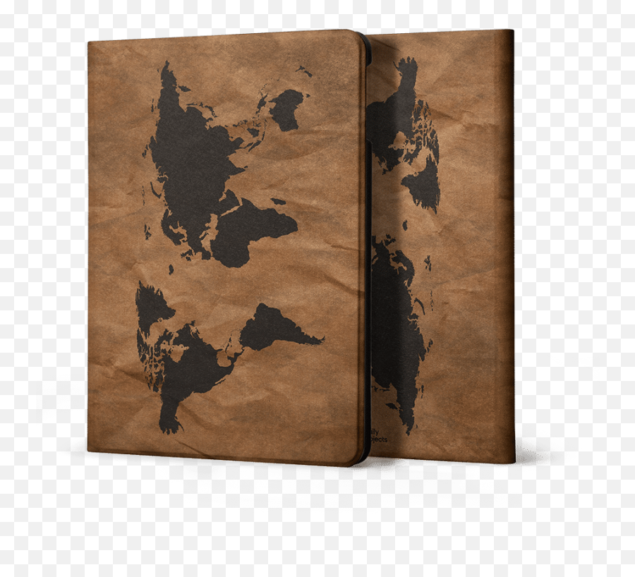Dailyobjects Wrinkled World Map Folio Ipad Cover For - World Map Png,Wrinkled Paper Png