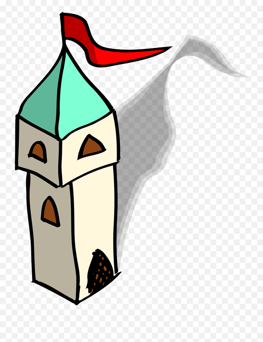 Flying Vector Castle - Tower Clip Art Png Download Full Paper Tower Clip Art,Castle Tower Png