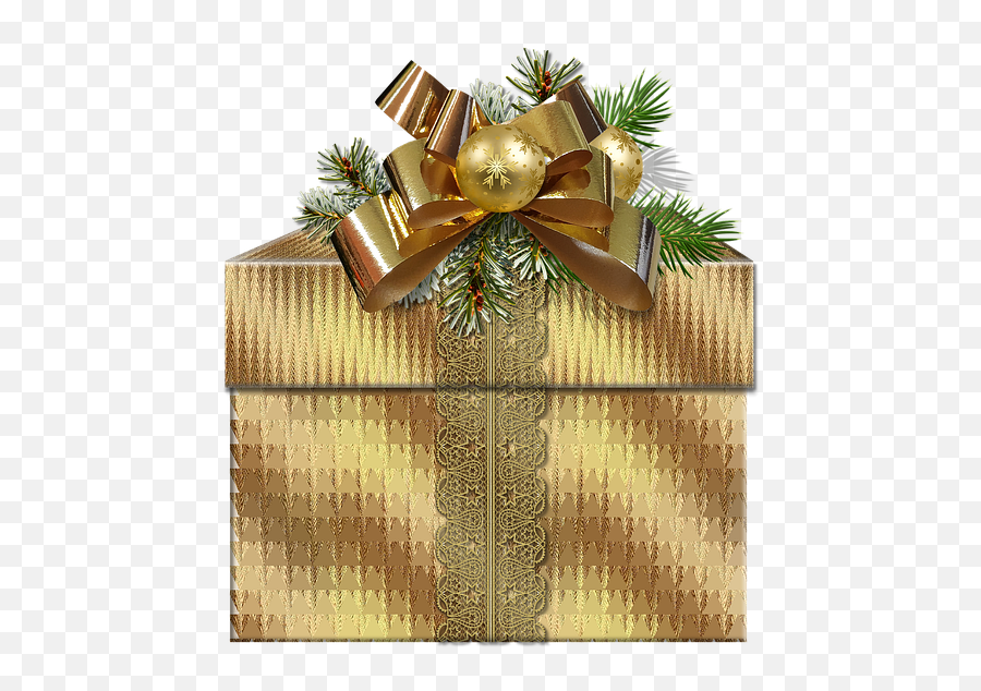 Christmas Box Graphics - Christmas Day Png,Christmas Bow Transparent