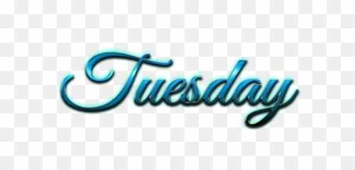 Download Tuesday Name Png Ready - Transparent Tuesday Png,Sunday Png