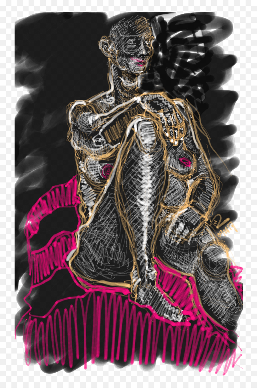 Another Life Drawing Nude - Supernatural Creature Png,Nude Png