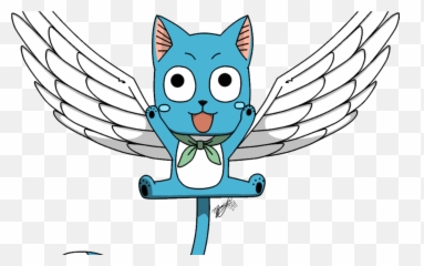 Download Happy The Cat From Fairy Tale Tail By - Drawing Anime png