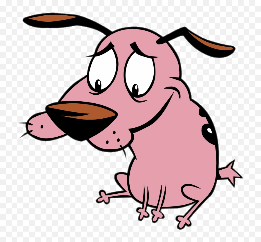 Courage The Cowardly Dog Sitting Png Image - Transparent Courage The Cowardly Dog Png,Dog Sitting Png