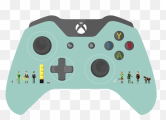 Achievement Hunter Halo Pixel Art - Gold Custom Xbox Controller Png,Achievement Hunter Logo