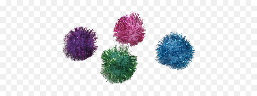 Coastal Rascals Glitter Pom Poms - 4 Pack Assorted Colors Glitter Pom Pom Png,Pom Poms Png