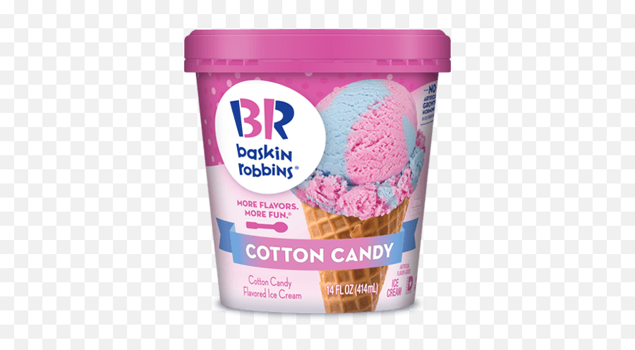 Cotton Candy - Baskin Robbins Cotton Candy Ice Cream Png,Cotton Candy Transparent