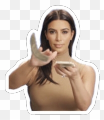 Kim Kardashian Throwing Cash - Throwing Money At Girl Gif Png,Kim Kardashian Png